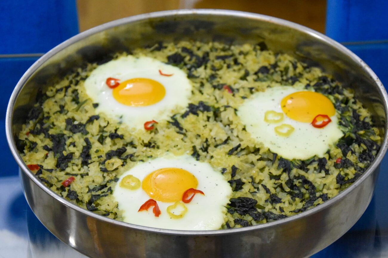 Protected: Traditional Spinach with rice and eggs!