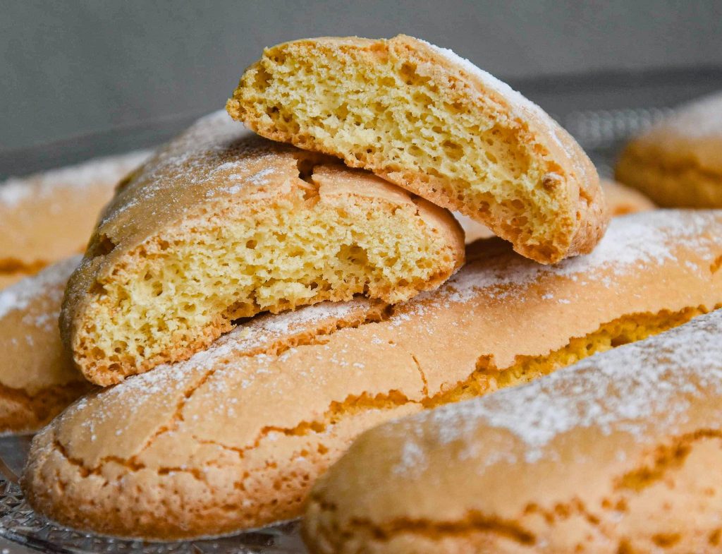 Homemade Italian Lady Finger Biscuit Savoiardi Recipe ! Olgica